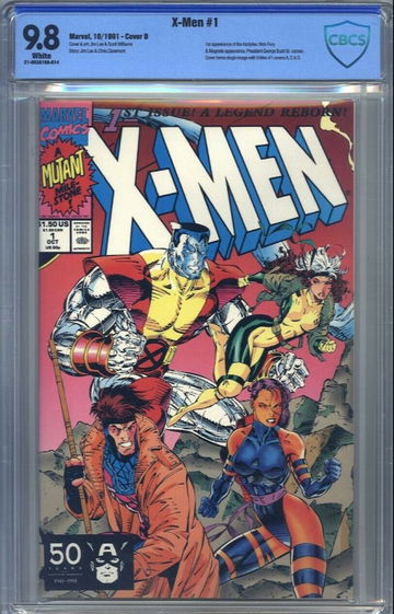 X-Men (1991) #1 CBCS 9.8 Cover B Lee, Williams, 1st Acolytes, Magneto, Nick Fury