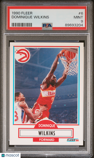 1990 Fleer Dominique Wilkins #6 PSA 9