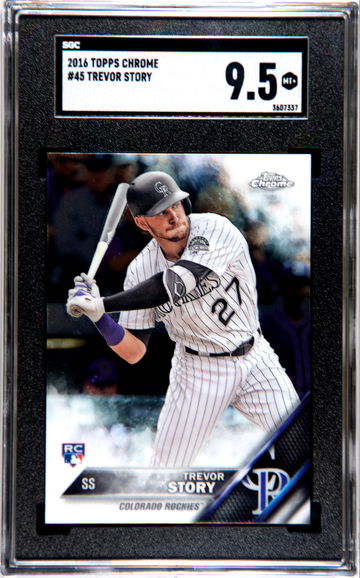 2016 Topps Chrome Trevor Story SGC 9.5