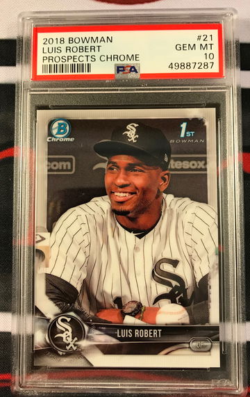 Luis Robert 2018 Bowman Chrome PSA 10