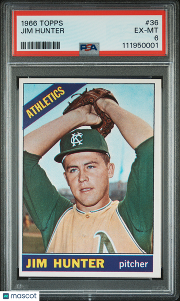 1966 Topps Jim Hunter #36 PSA 6