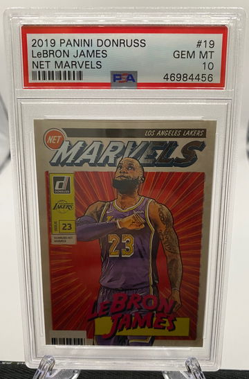 2019 Donruss Lebron James Net Marvels #19 PSA 10 GEM MINT