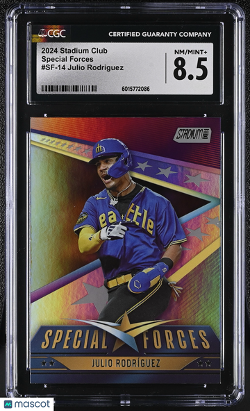 2024 Stadium Club Julio Rodriguez #SF-14 Special Forces CGC 8.5