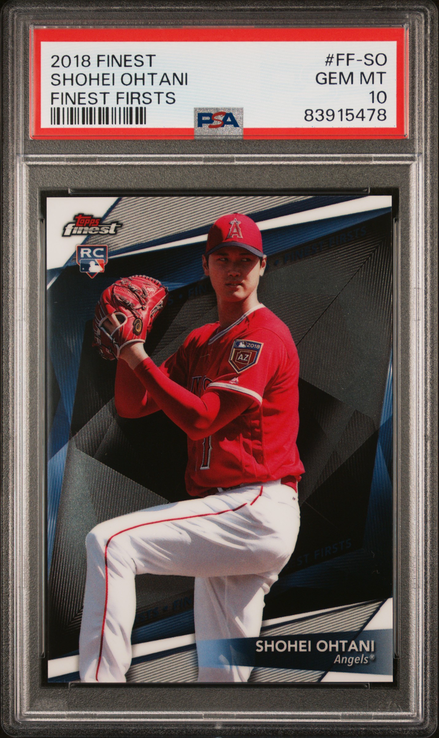 2018 Topps Finest Firsts Shohei Ohtani #FF-SO PSA 10