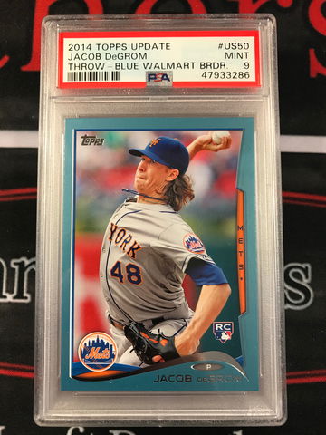 Jacob Degrom 2014 Topps Update Walmart Blue PSA 9