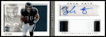 2013 Panini Playbook Rookie Booklet Zach Ertz #240 RC RPA /299