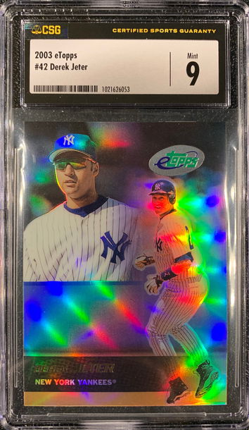 2003 eTopps #43 Derek Jeter CSG 9
