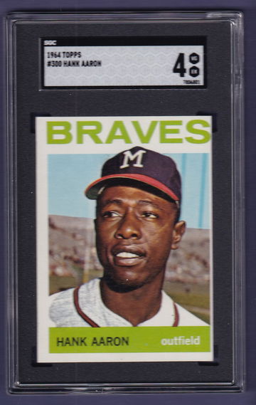 1964 Topps #300 Hank Aaron SGC 4