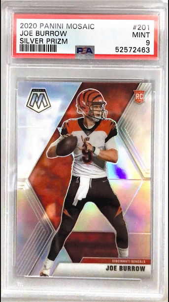 2020 Joe Burrow Mosaic Silver PSA 9