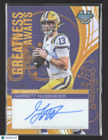 2025 Bowman Garrett Nussmeier Gold 5