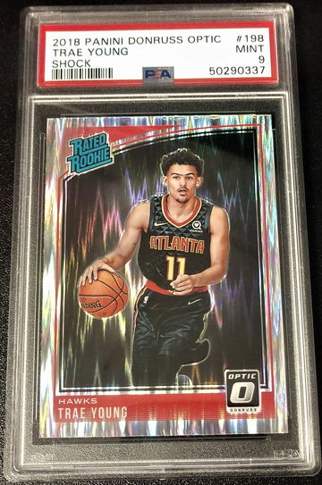 2018 Donruss Optic Shock Trae Young #198 PSA 9 Rookie