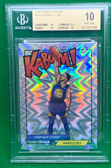 2018 Stephen Curry Kaboom BGS 10 PRISTINE