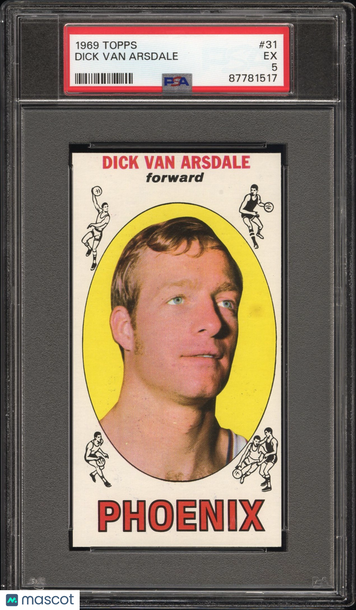 1969 Topps Dick Van Arsdale #31 PSA 5