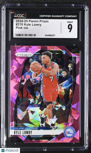 2024-25 Panini Prizm Kyle Lowry #210 Pink Ice CGC 9