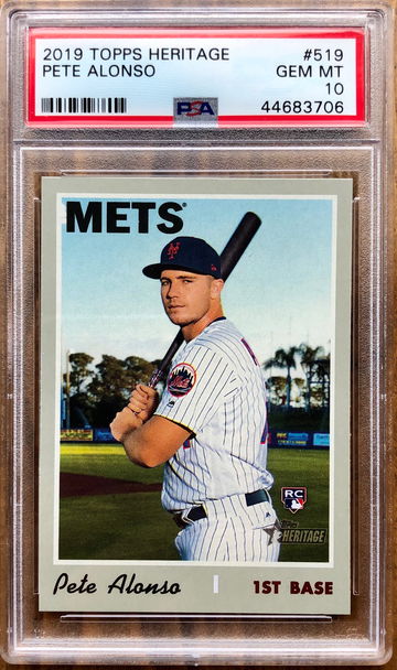 PETE ALONSO 2019 Topps Heritage High Number Rookie RC PSA 10