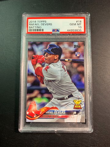 Rafael Devers 2018 Topps Rookie PSA 10.