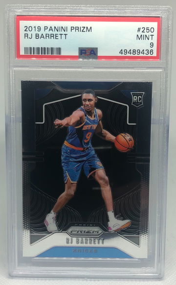 RJ Barrett 2019 Panini Prizm RC #250 PSA 9 Mint