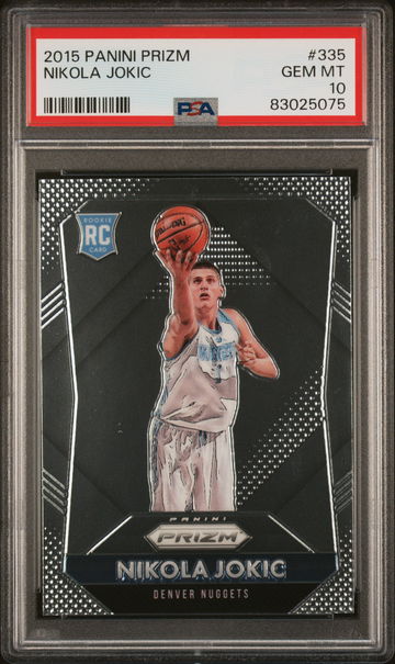 PSA 10 2015 Panini Prizm Nikola Jokic Rookie RC #335