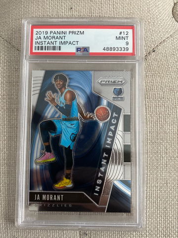 2019-20 Ja Morant RC PSA 9 Instant Impact PRIZM #12