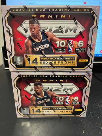 2020-21 Panini Prizm Basketball Mega Box Lot of 2