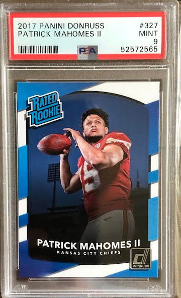 2017 Donruss Patrick Mahomes Rookie PSA 9