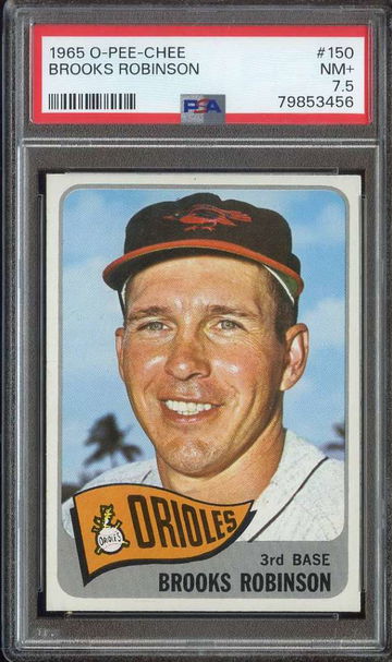 1965 O-PEE-CHEE #150 BROOKS ROBINSON PSA 7.5 HOF