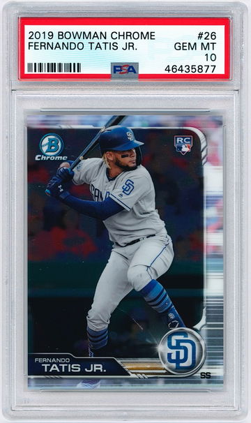 Fernando Tatis Jr 2019 Bowman Chrome PSA 10