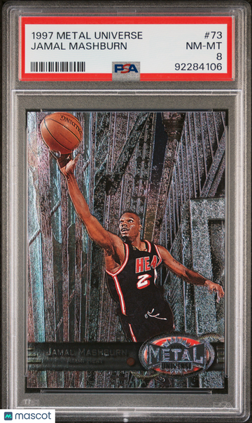 1997 Metal Universe Jamal Mashburn #73 PSA 8