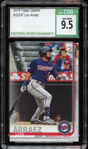 2019 Topps Update US247 Luis Arraez CSG 9.5 Gem Mint