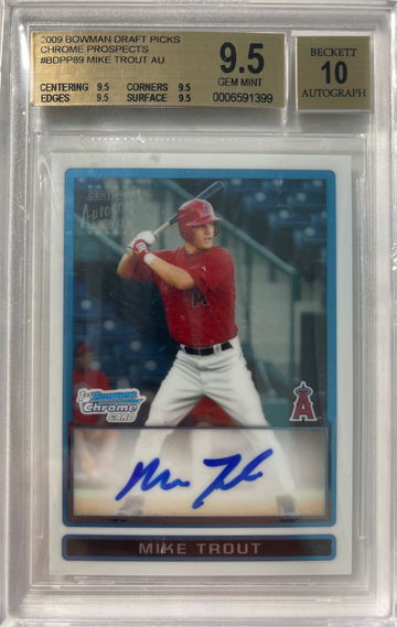 2009 Bowman Chrome Mike Trout Auto