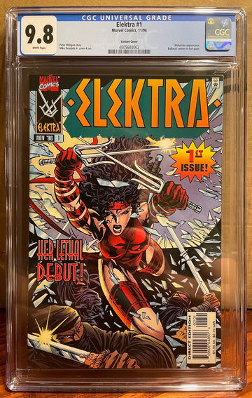 Elektra #1 CGC 9.8 Marvel 1996 Variant