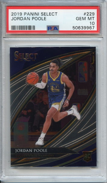 Jordan Poole Select Courtside Rookie #229 PSA 10 Warriors