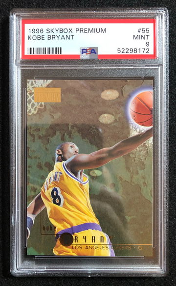 Kobe Bryant 1996-97 SkyBox Premium RC #55 Rookie MINT PSA 9