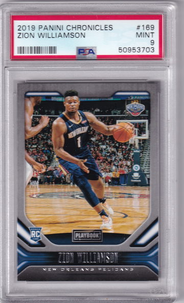 2019 Panini Chronicles Zion Williamson Playbook #169 PSA 9