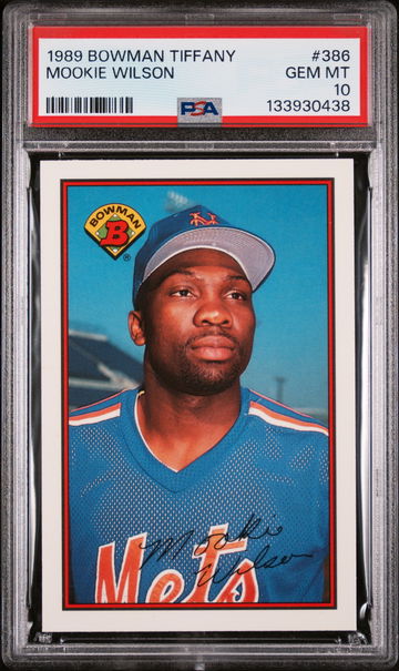 1989 Bowman Tiffany Mookie Wilson #386 /6000 PSA 10