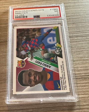 2019-20 Colecciones Este Ansu Fati #13BIS La Liga PSA 7 NM