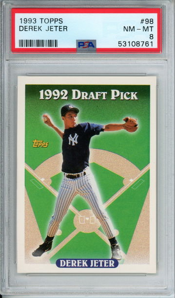 DEREK JETER 1993 Topps #98 PSA 8 NM-MT Yankees
