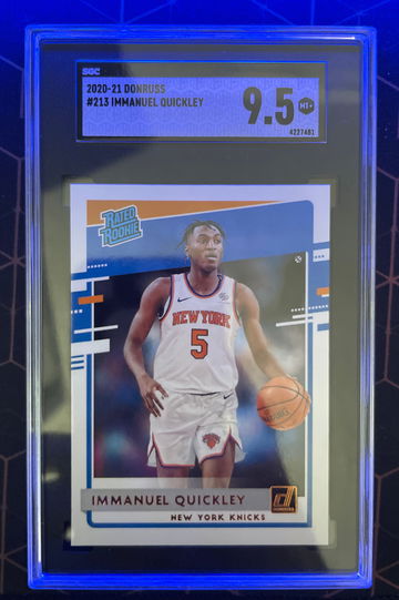 2020-21 Panini Donruss #213 Immanuel Quickley SGC 9.5