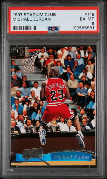 1997 Stadium Club Michael Jordan #118 PSA 6