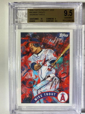 2020 Mike Trout Topps Project 2020 BGS 9.5 Gem Mint 