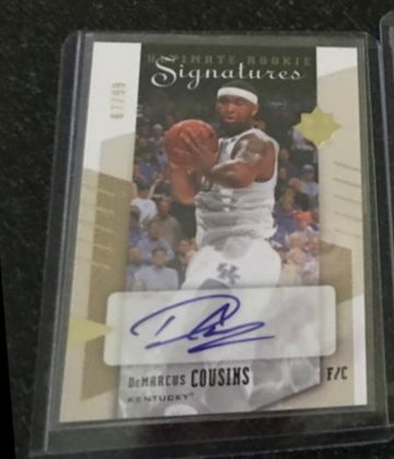 2010 UD Ultimate Collection DeMarcus Cousins RC AUTO #67/99