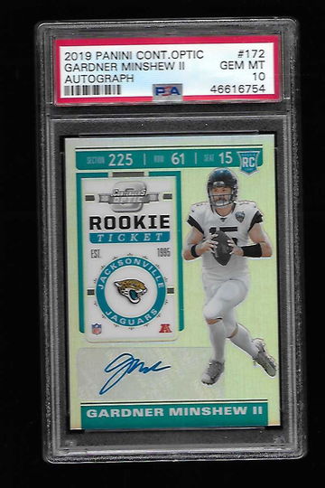 2019 PANINI CONTENDERS OPTIC GARDNER MINSHEW II  AUTO