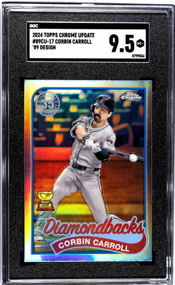 2024 Topps Chrome Update #89CU-17 Corbin Carroll '89 Design SGC 9.5