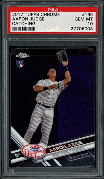 2017 Topps Chrome #169 Aaron Judge RC SA 10