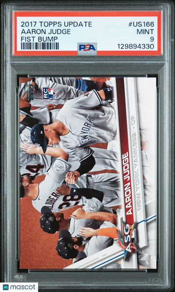 2017 Topps Update Aaron Judge #US166 Fist Bump PSA 9