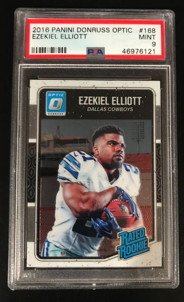 2016 Donruss Optic Ezekiel Elliott #168 Rookie PSA 9