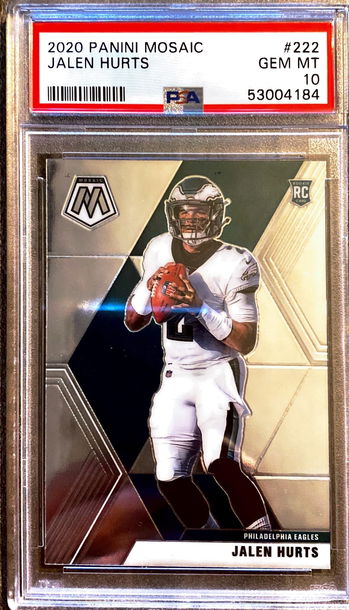 2020 Jalen Hurts Mosaic Rookie PSA 10