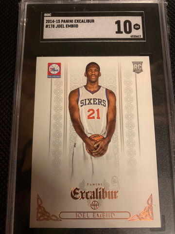 2014-15 Joel Embiid Excalibur RC #178 (SGC 10)