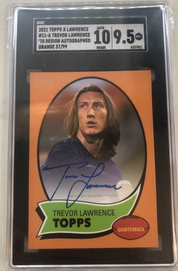 2021 Topps X Trevor Lawrence Auto  RC /99 Rookie exclusive On card auto