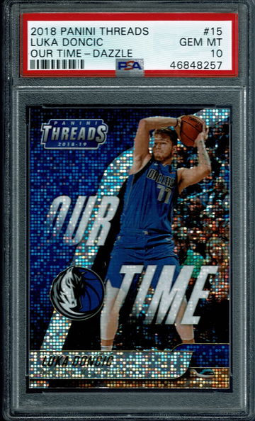 2018 Panini Threads Luka Doncic Our Time Dazzle #15